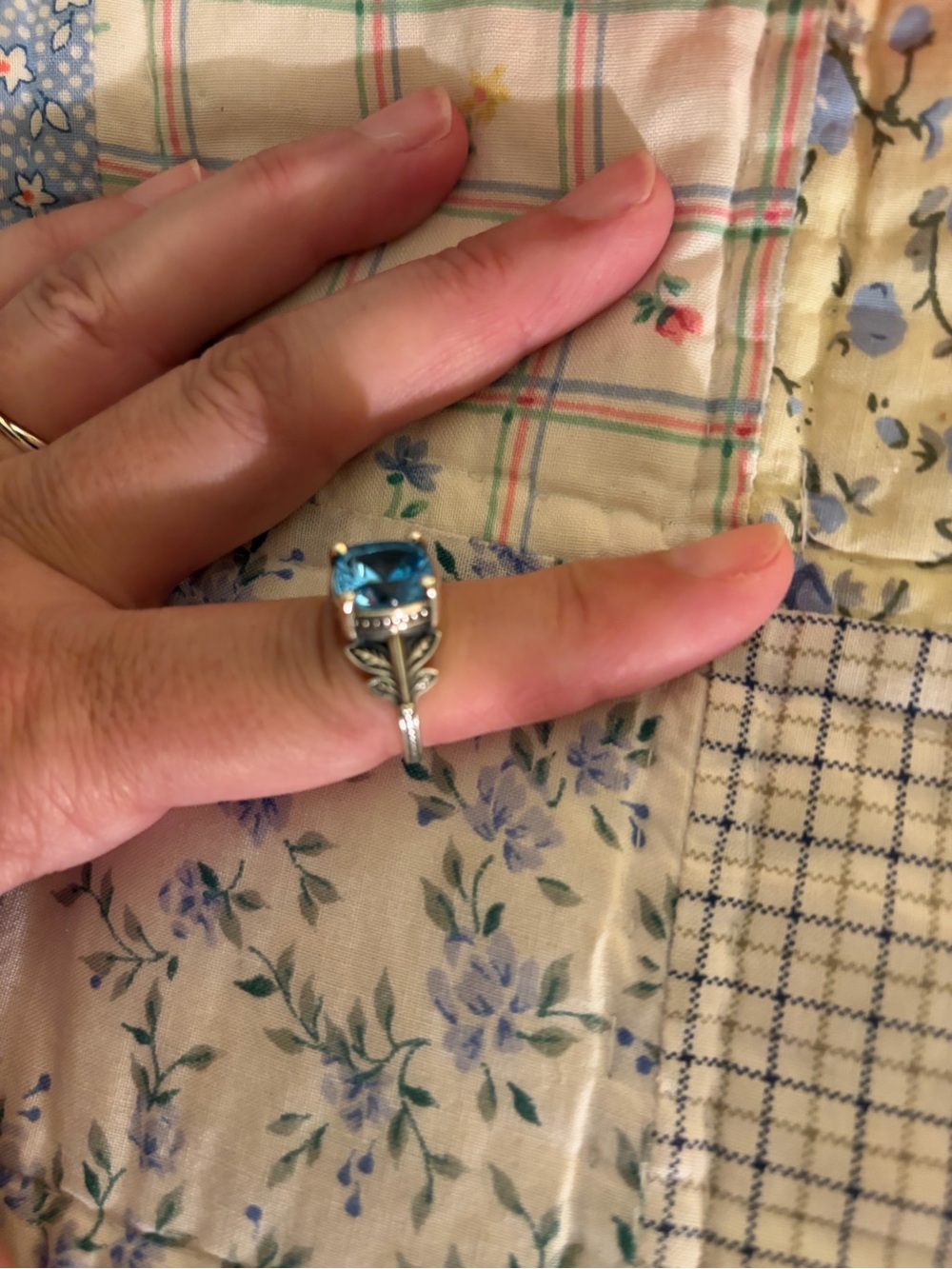 James Avery Trellis Gemstone Ring, Size 7 - Picture 7 of 9
